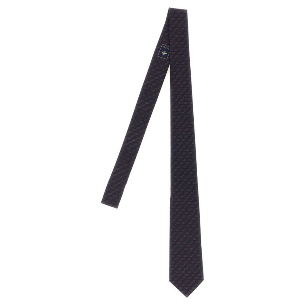 Gucci Men Gg Jacquard Tie